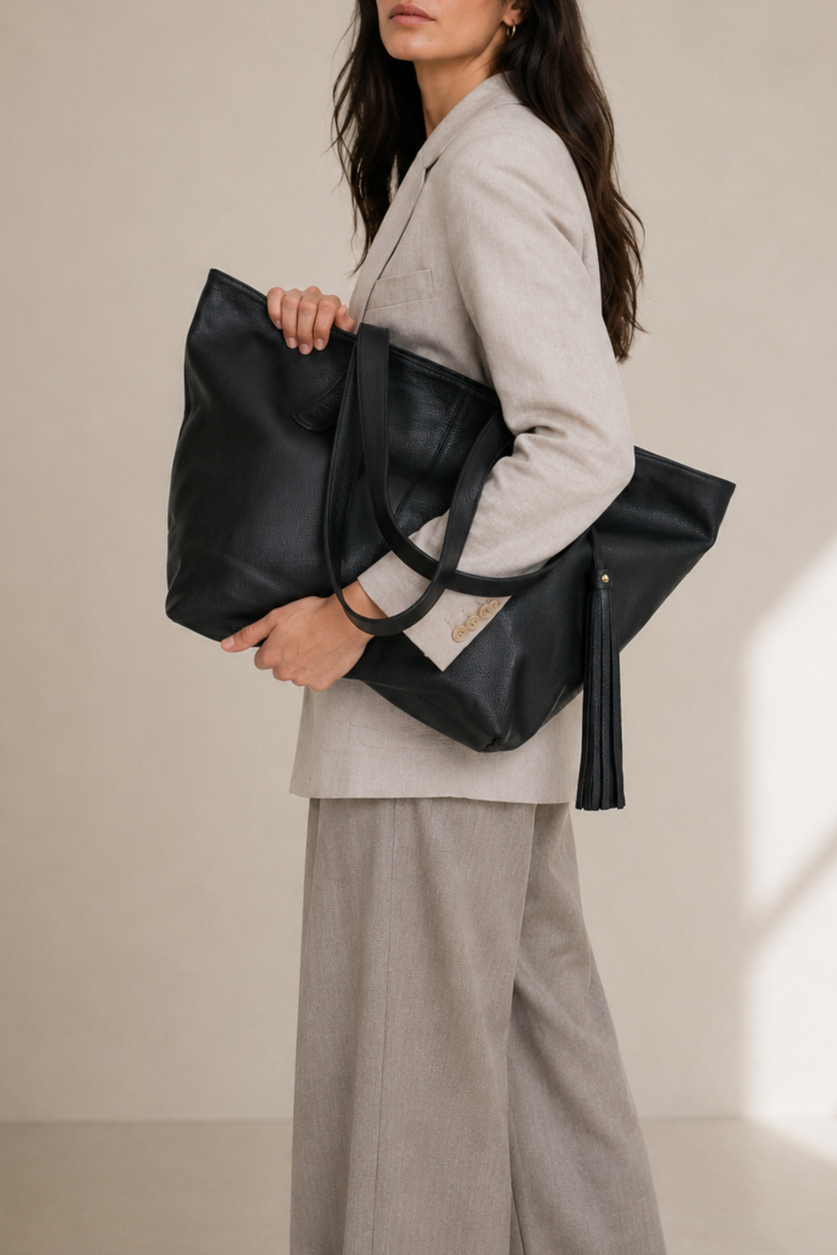 he Margot Carryall Tote is our most popular tote, designed for days that require more—offering generous capacity without sacrificing ease or refinement. Lightweight and supple in form, it carries daily essentials and a laptop comfortably, making it well suited for work, travel, and everything in between.

Handcrafted from premium full-grain leather and finished with solid brass hardware, Margot features a secure zip closure and a thoughtfully organized interior. 